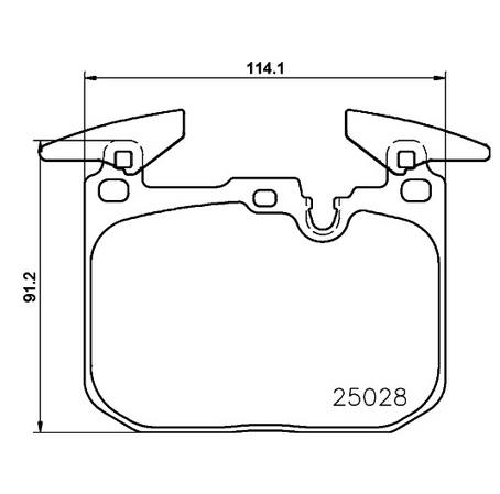 BMW Disc Brake Pad Set - Front (Low-Met) (With Sensor) 34356792289 - Brembo 4185748KIT